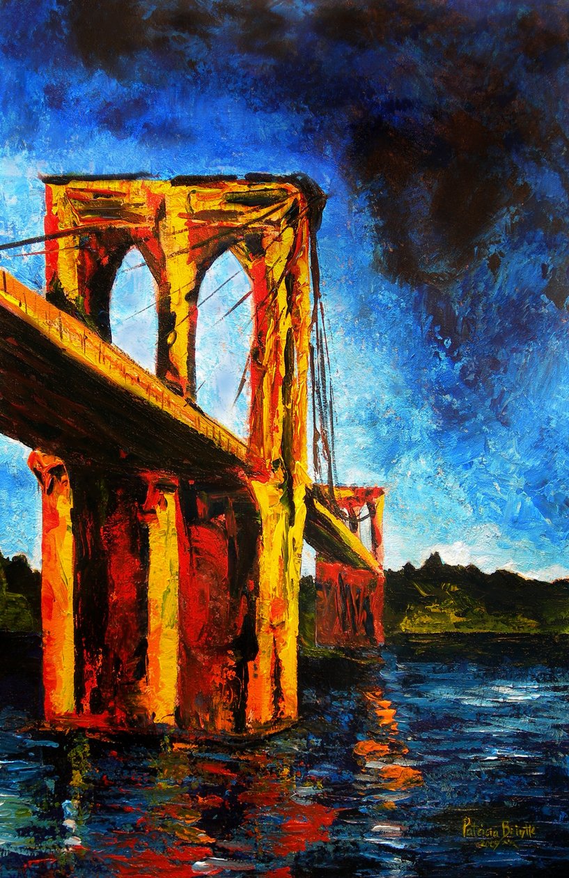 Brooklyn Bridge to Utopia, 2009 (akril, vászon) alkotó: Patricia Brintle