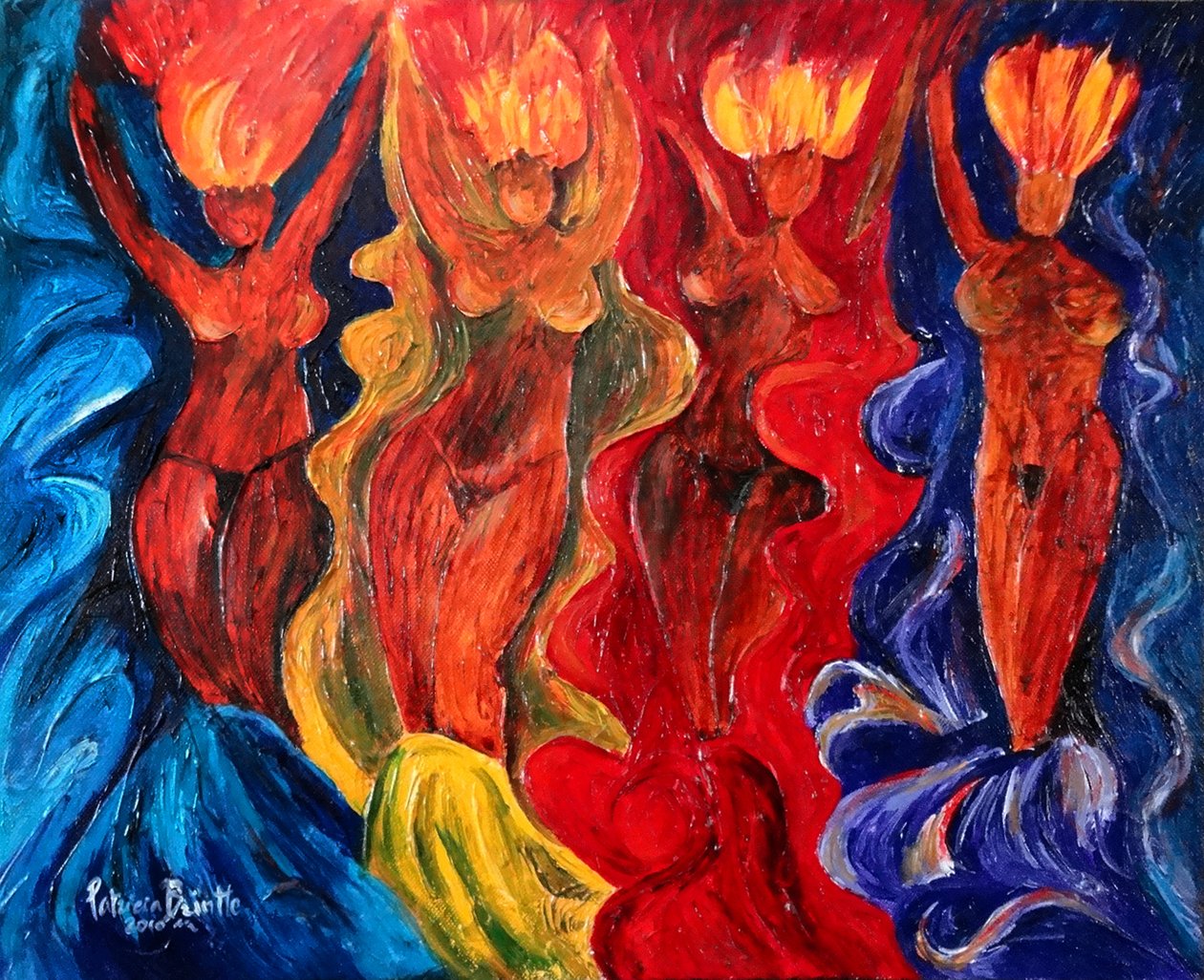 Carnavalesque, 2010 (akril, vászon) alkotó: Patricia Brintle