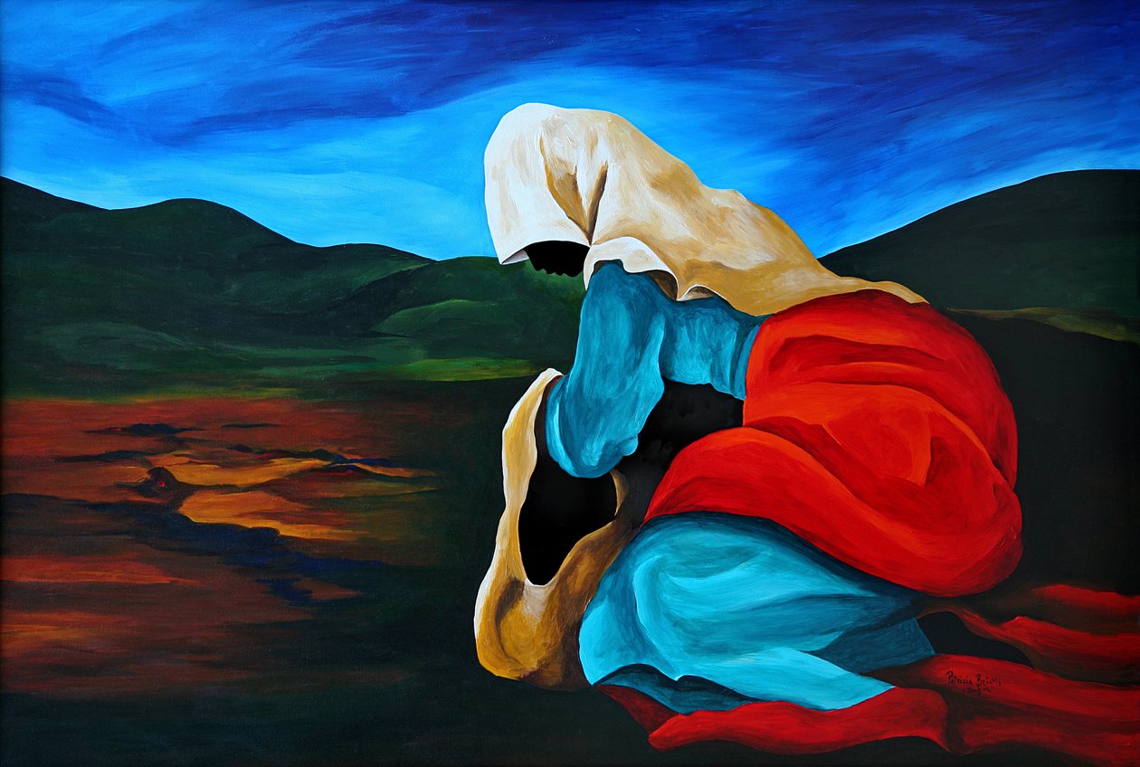 Defilee la folle, 2008 (akril, masonit) alkotó: Patricia Brintle