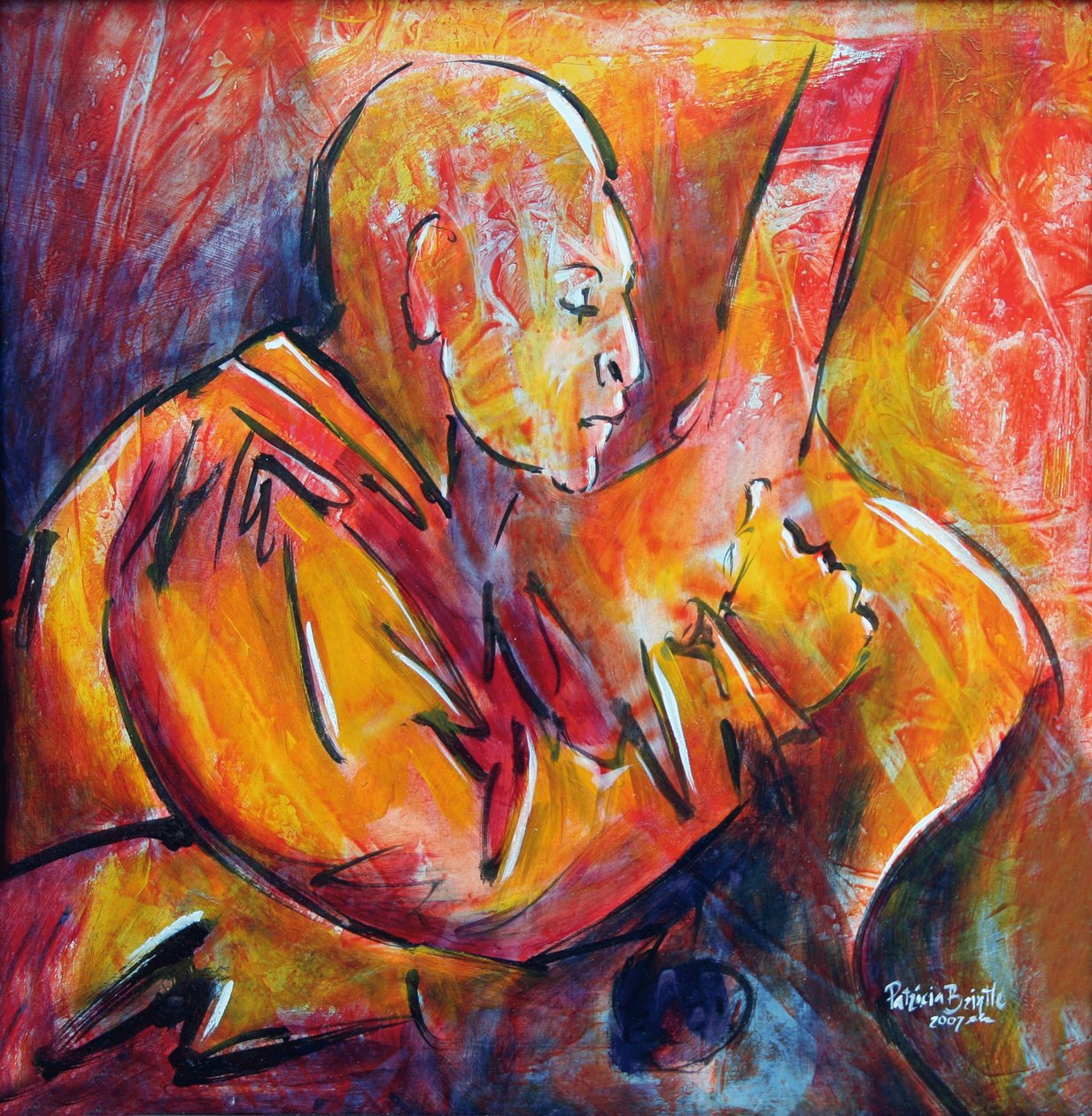 Jacinto, 2008 (akril masoniton) alkotó: Patricia Brintle