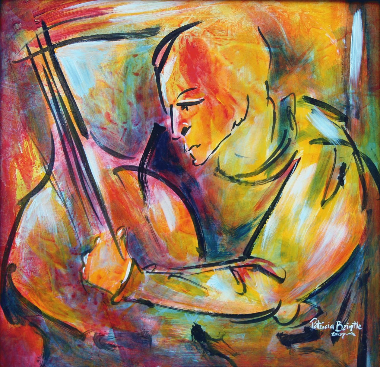 Jude, 2008 (akril masoniton) alkotó: Patricia Brintle