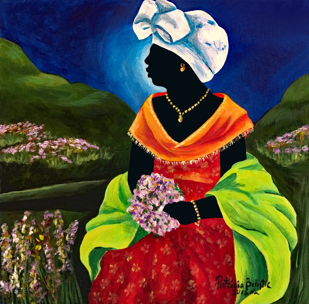 Lisabelle, 2018 (akril, fa) alkotó: Patricia Brintle