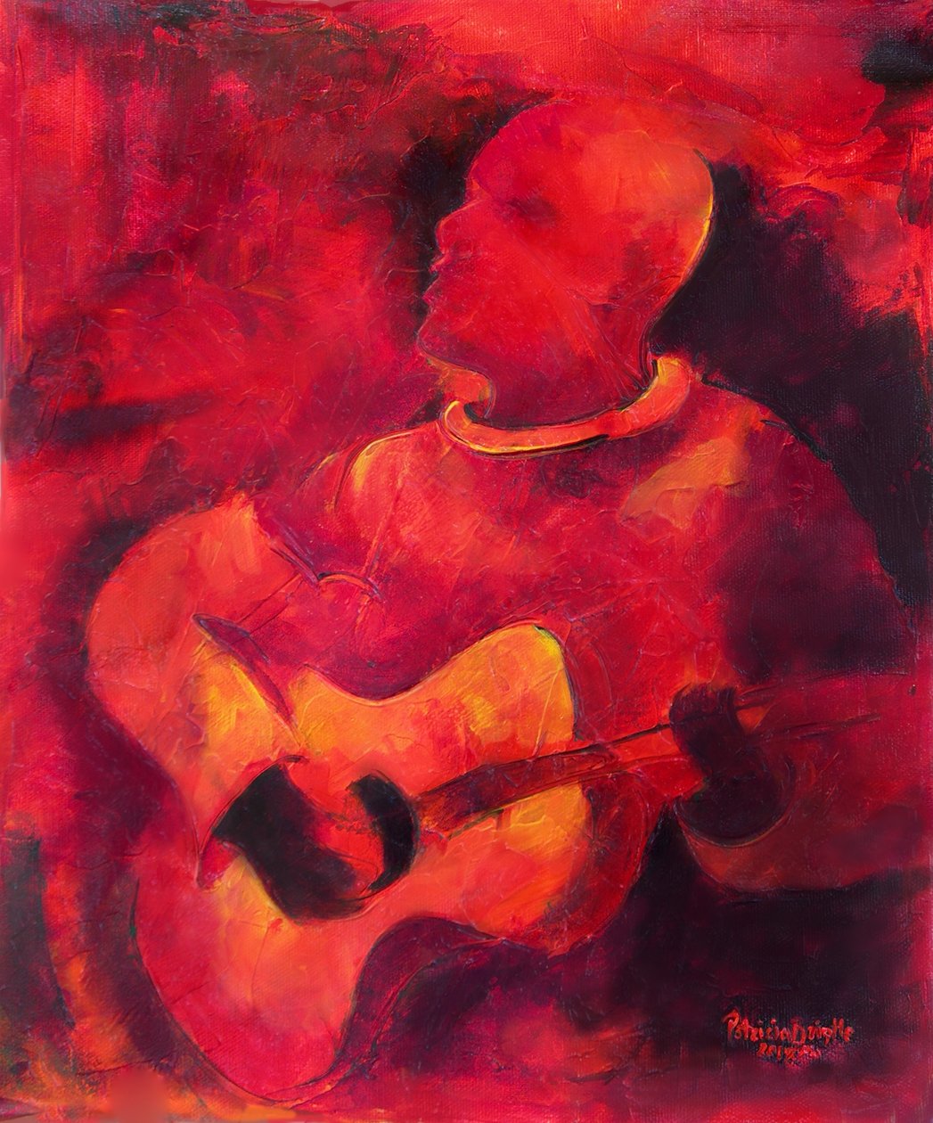 Musical Ambiance, 2009, (akril, vászon) alkotó: Patricia Brintle