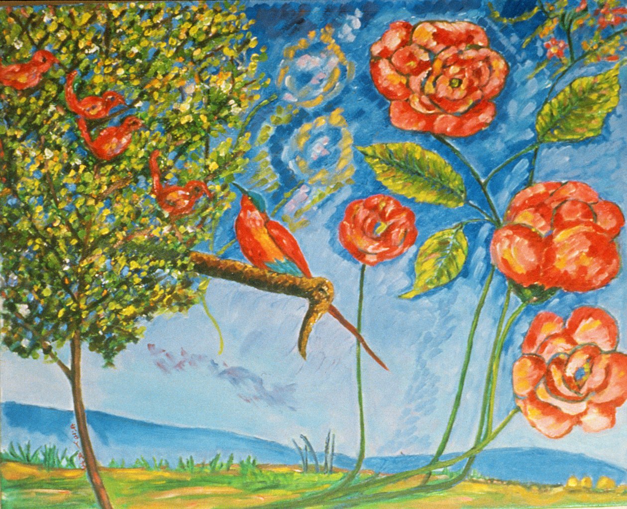 Négy egyforma (olaj, vászon) alkotó: Patricia Contemporary Artist Eyre