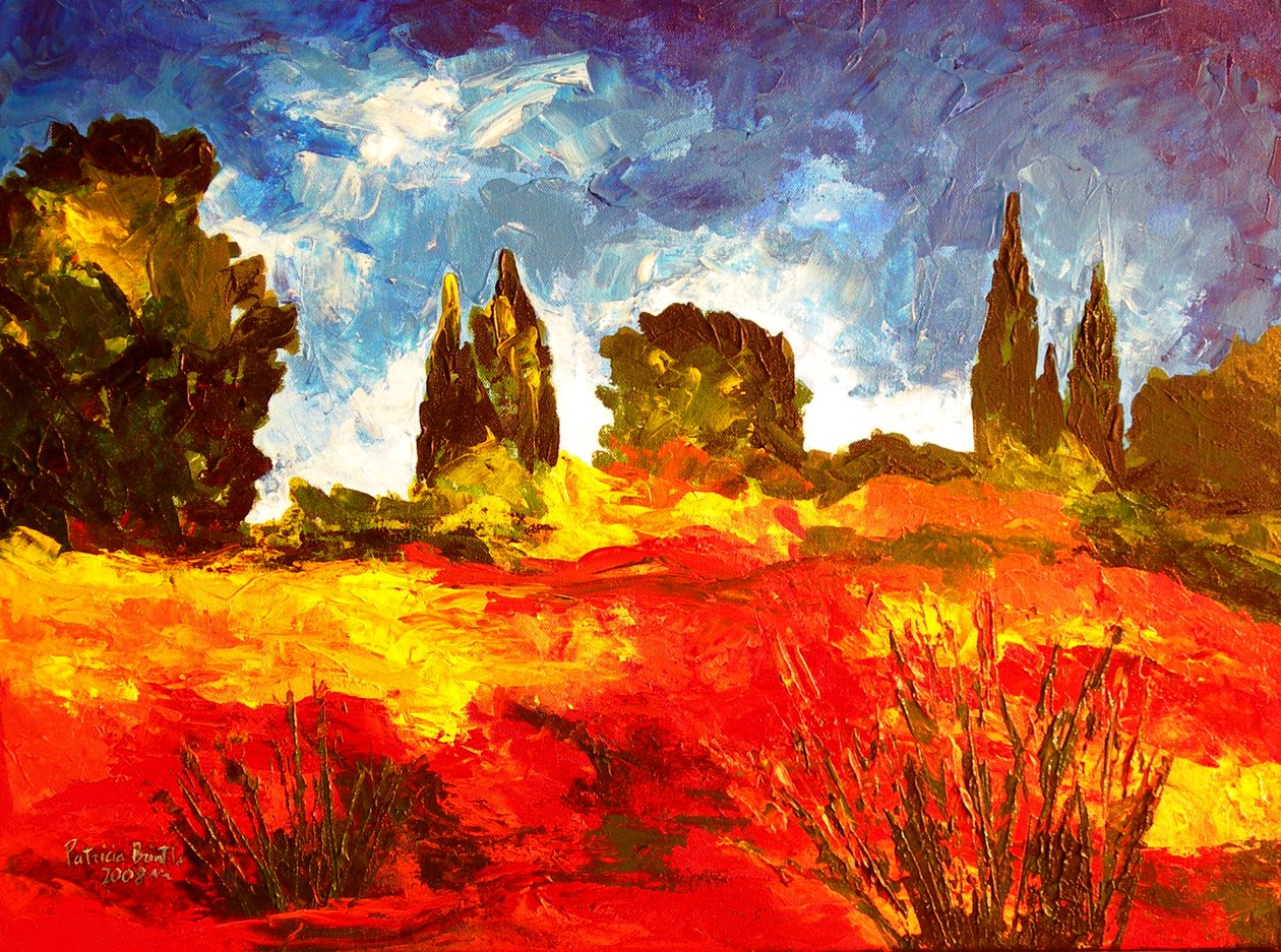 Autumn Breeze, 2008 (akril, vászon) alkotó: Patricia Brintle