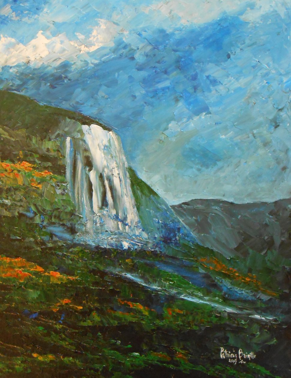Caskad otthon, 2015 (akril művésztáblán) alkotó: Patricia Brintle