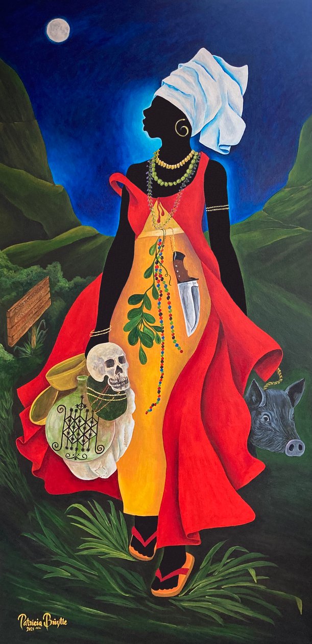 Cecile Fatiman, 2021 (akril, vászon) alkotó: Patricia Brintle