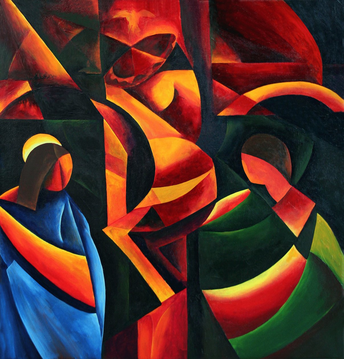 Krisztus – Utolsó lehelet, 2008 (akril, vászon) alkotó: Patricia Brintle