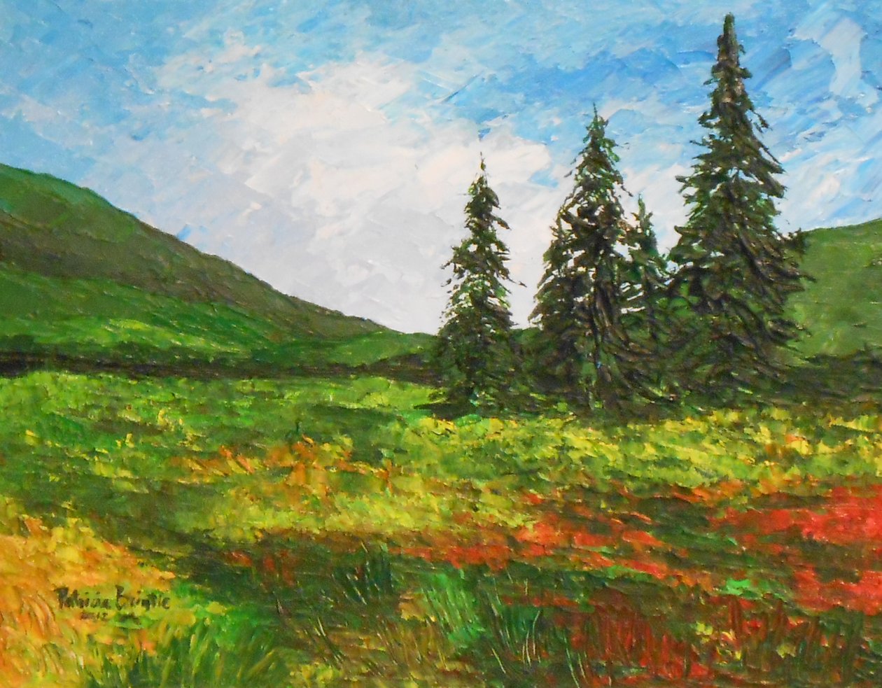 Le a völgyben, 2012 (akril művésztáblán) alkotó: Patricia Brintle