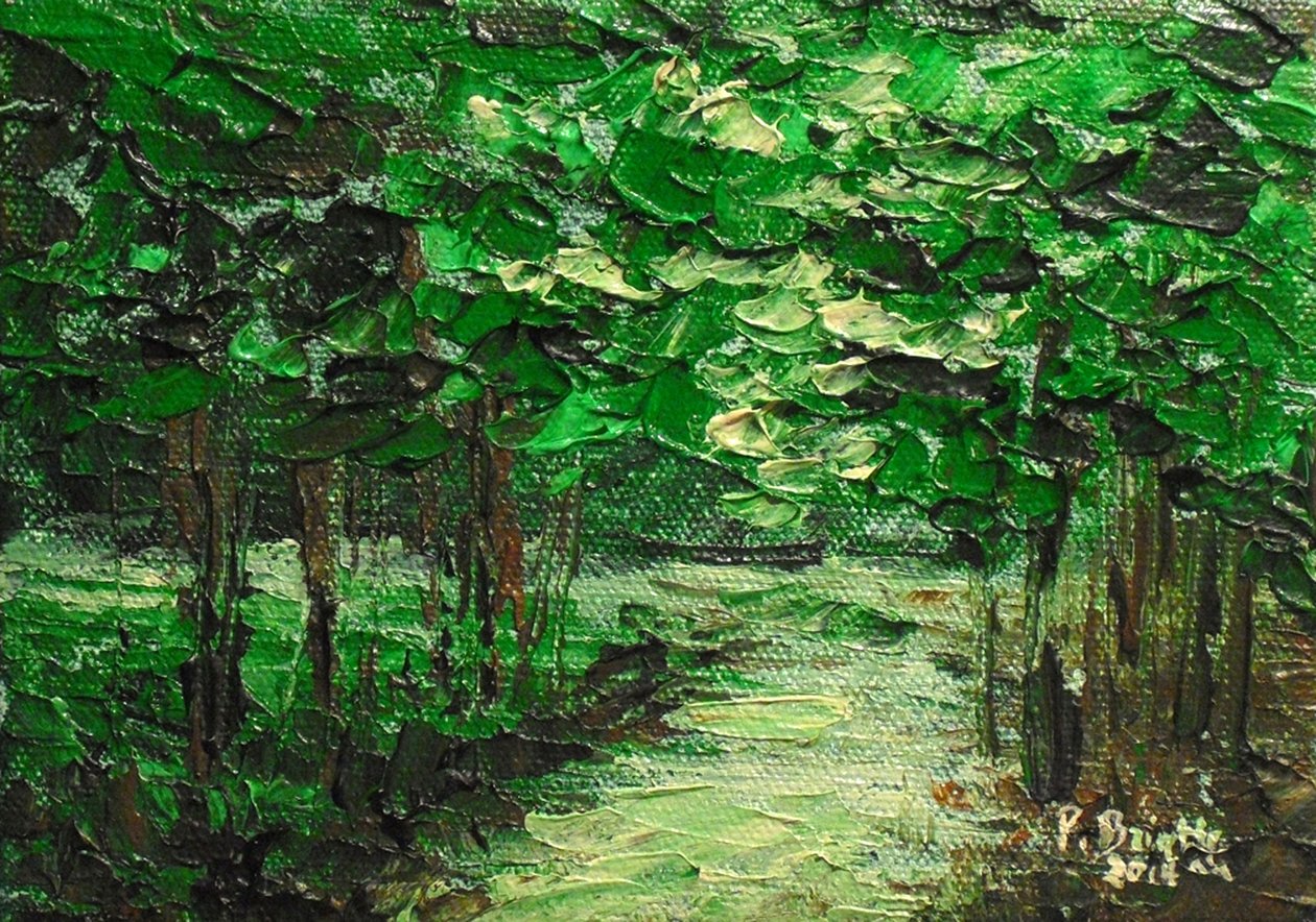 Ha a fák beszélni tudnának, 2014 (akril, vászon) alkotó: Patricia Brintle