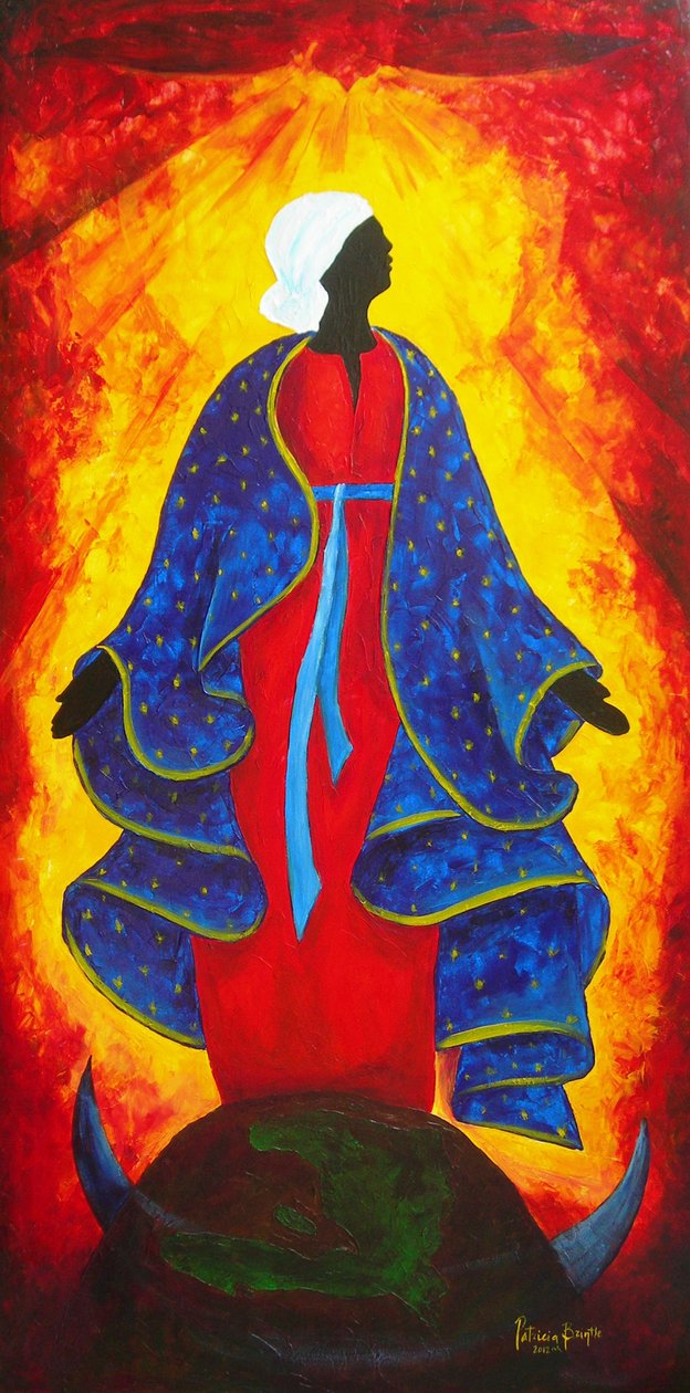 Haiti Madonna Hope, 2012 (akril, vászon) alkotó: Patricia Brintle