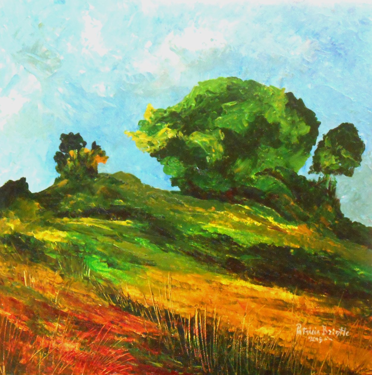 Út Mayette-be, 2015 (akril, vászon) alkotó: Patricia Brintle