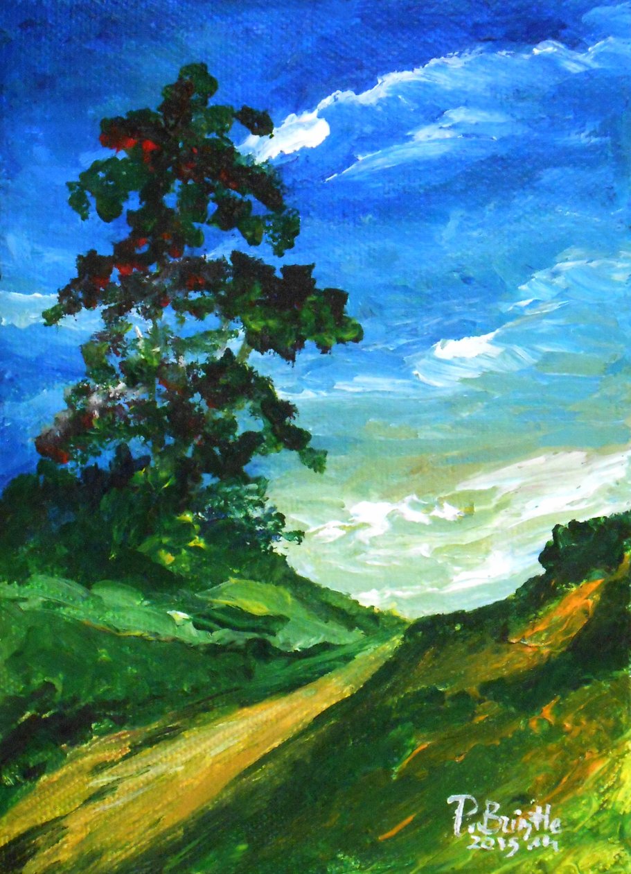 Az öreg tölgy, 2015 (akril, vászon) alkotó: Patricia Brintle