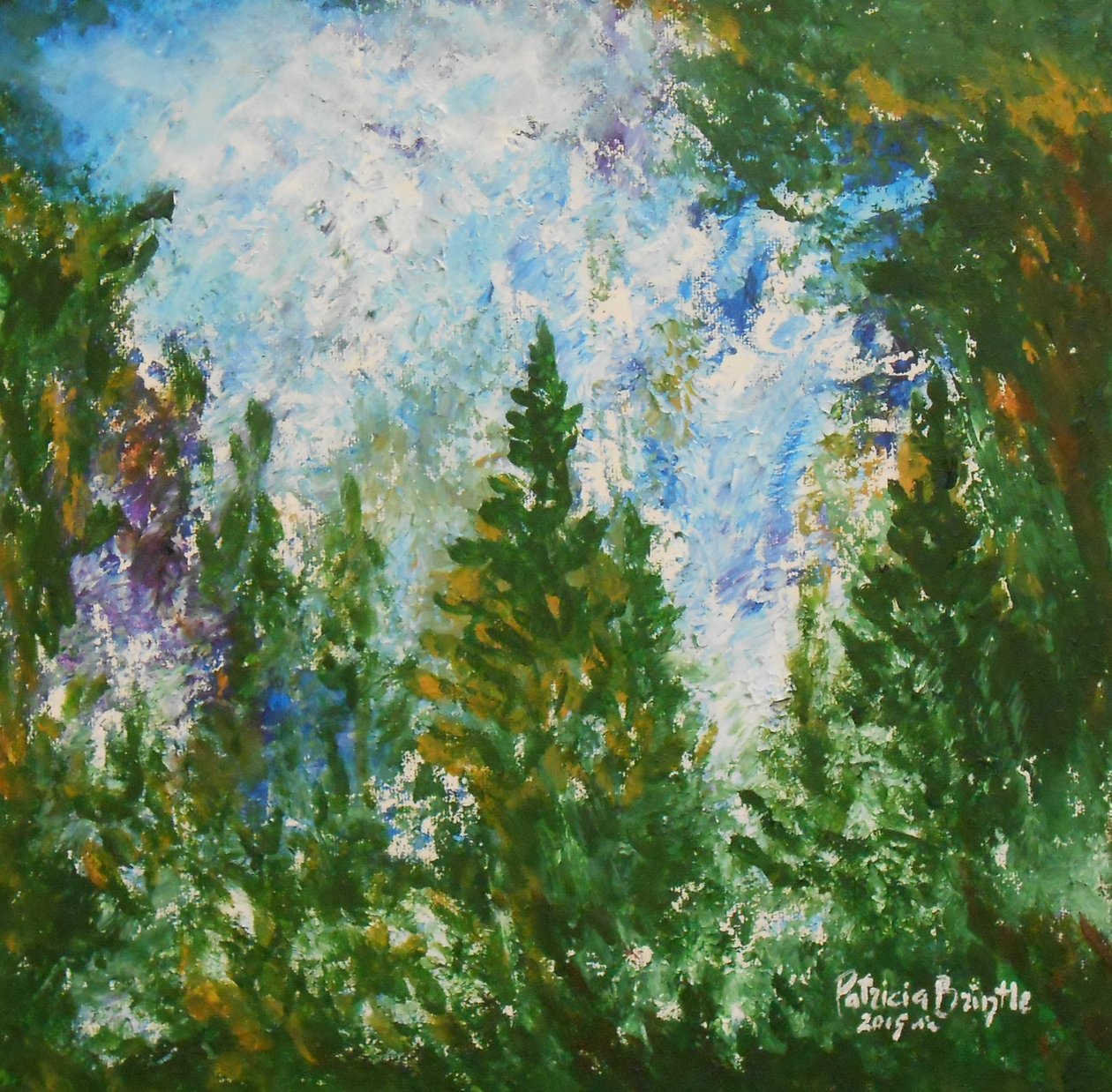 Téli délután, 2015 (akril, vászon) alkotó: Patricia Brintle