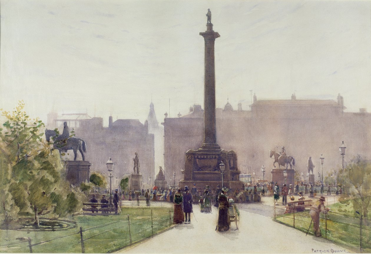 George Square, Glasgow (wc, papír) alkotó: Patrick Downie