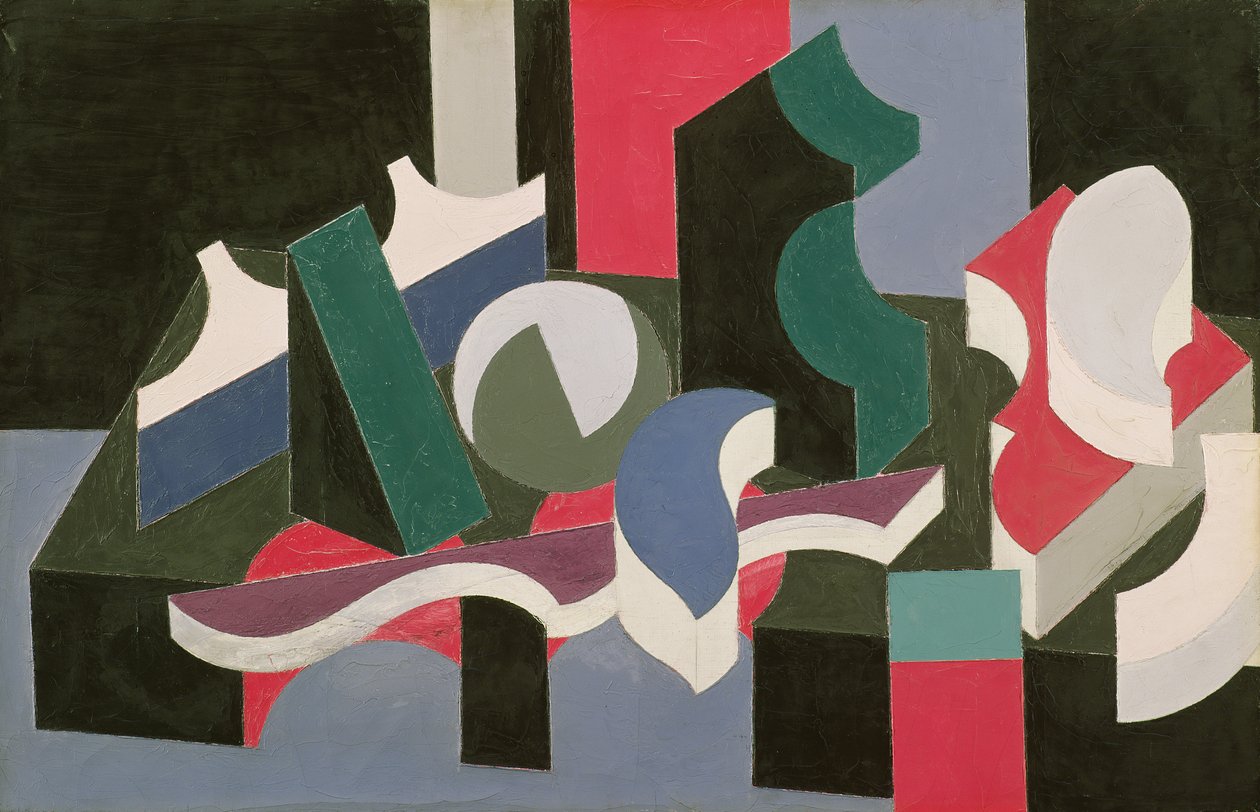 Űrlapok, 1919-20 (olaj és ceruza, vászon) alkotó: Patrick Henry Bruce