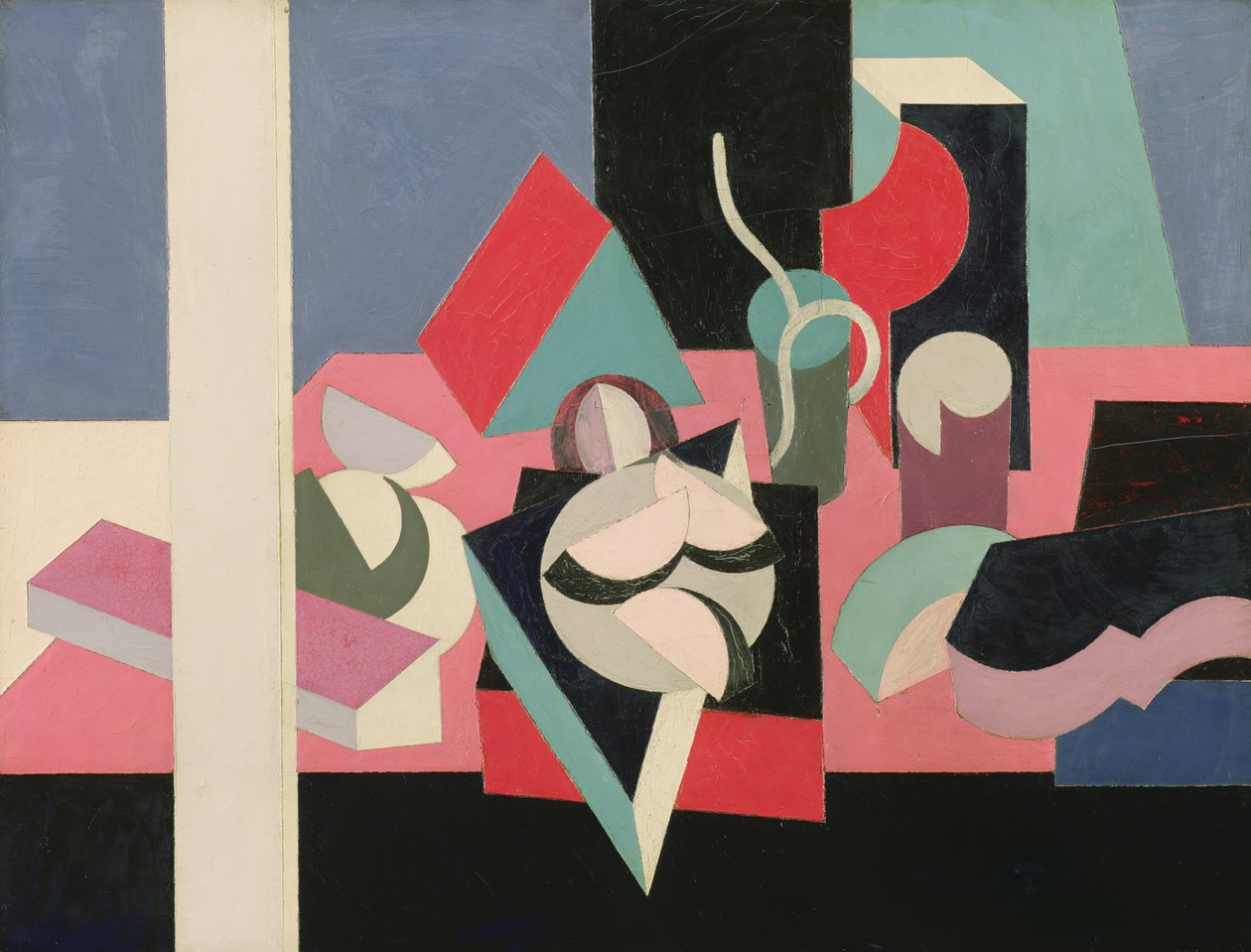 Tárgyak az asztalon, 1920-21 körül alkotó: Patrick Henry Bruce