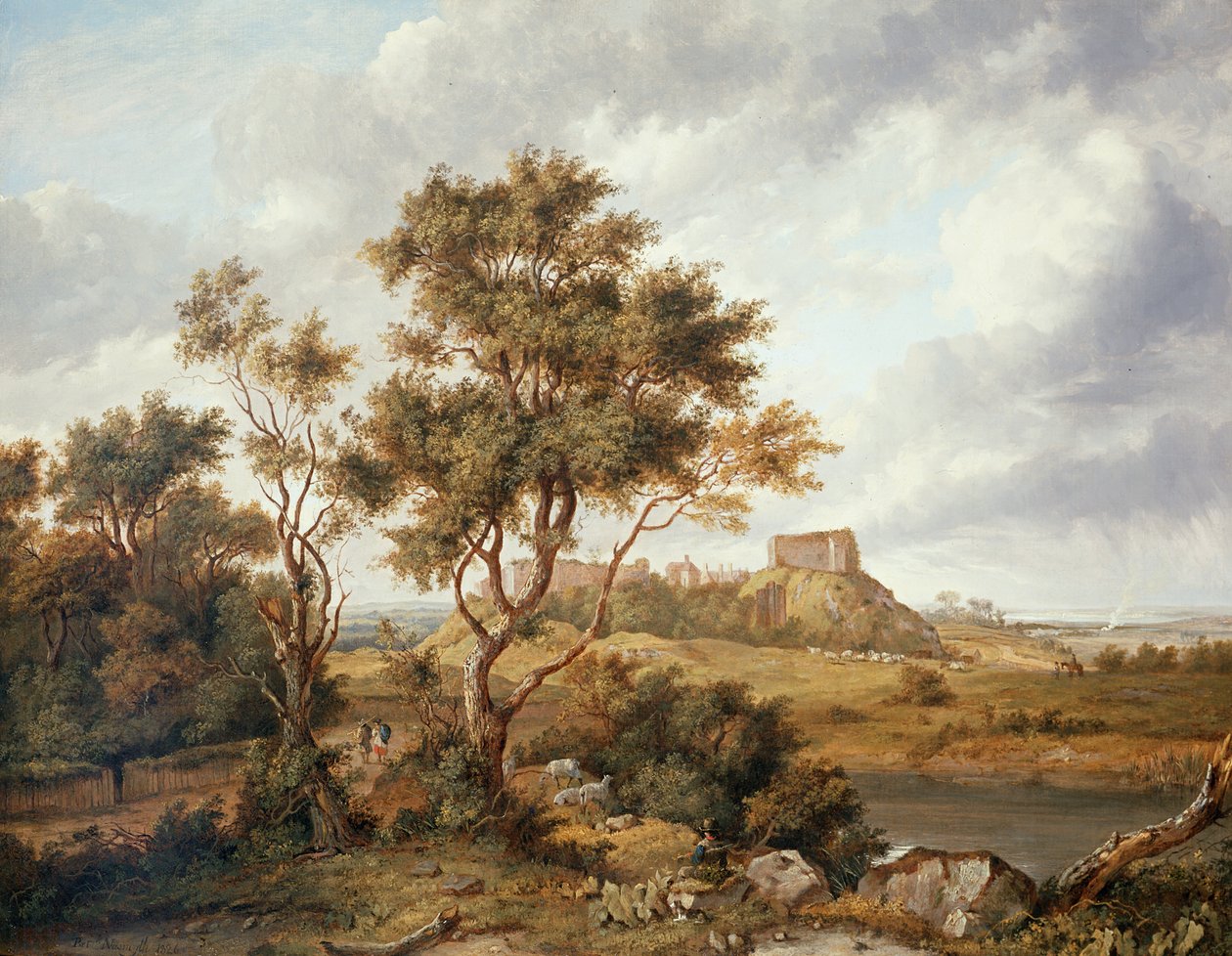Carisbrooke kastély, Wight-sziget alkotó: Patrick Nasmyth