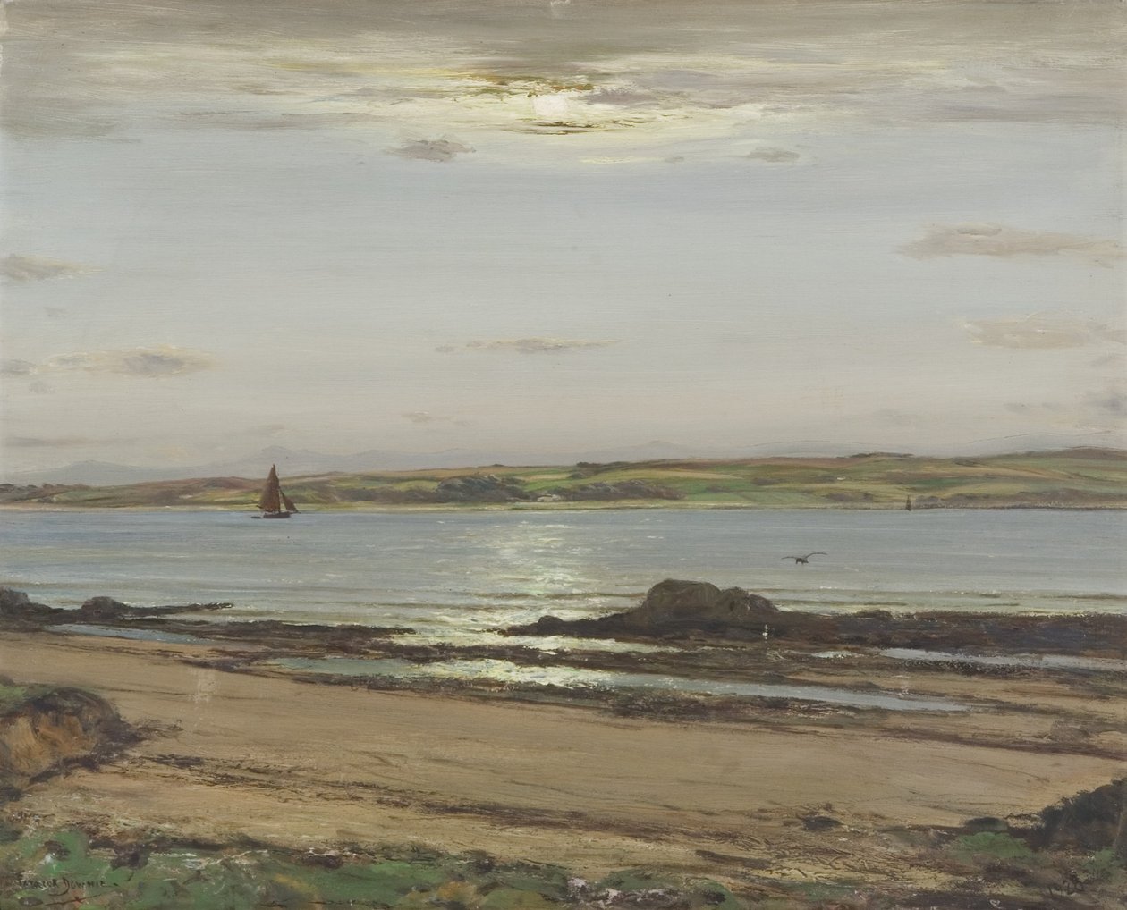Nyári holdfény – Firth of Clyde alkotó: Patrick Downie