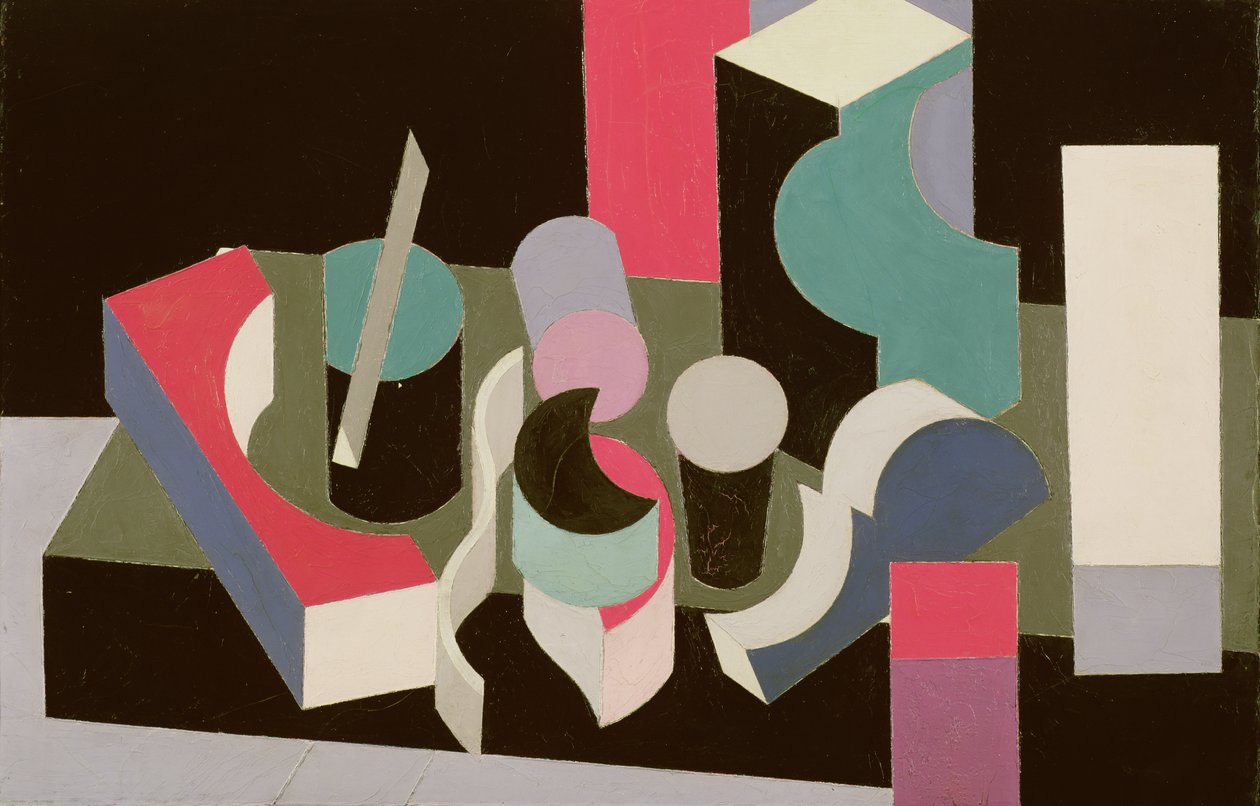 Peinture Nature Morte, 1919 (olaj és ceruza, vászon) alkotó: Patrick Henry Bruce