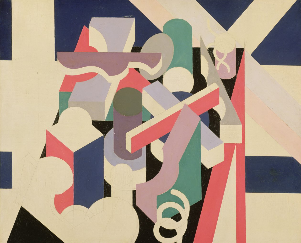 PeintureNature Morte, 1923-24 (olaj és ceruza, vászon) alkotó: Patrick Henry Bruce