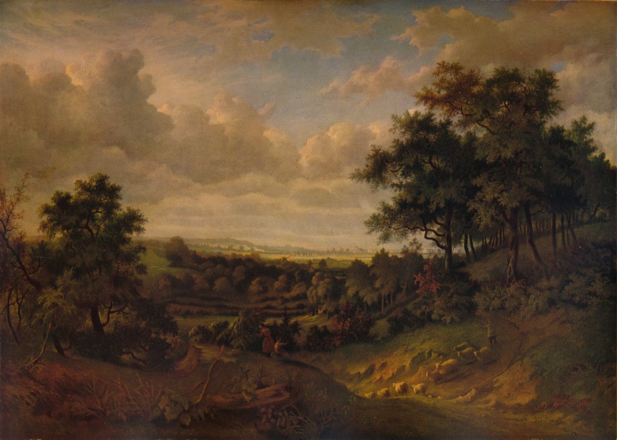 Kilátás a Temzére: Greenwich a távolban, 1820 alkotó: Patrick Nasmyth