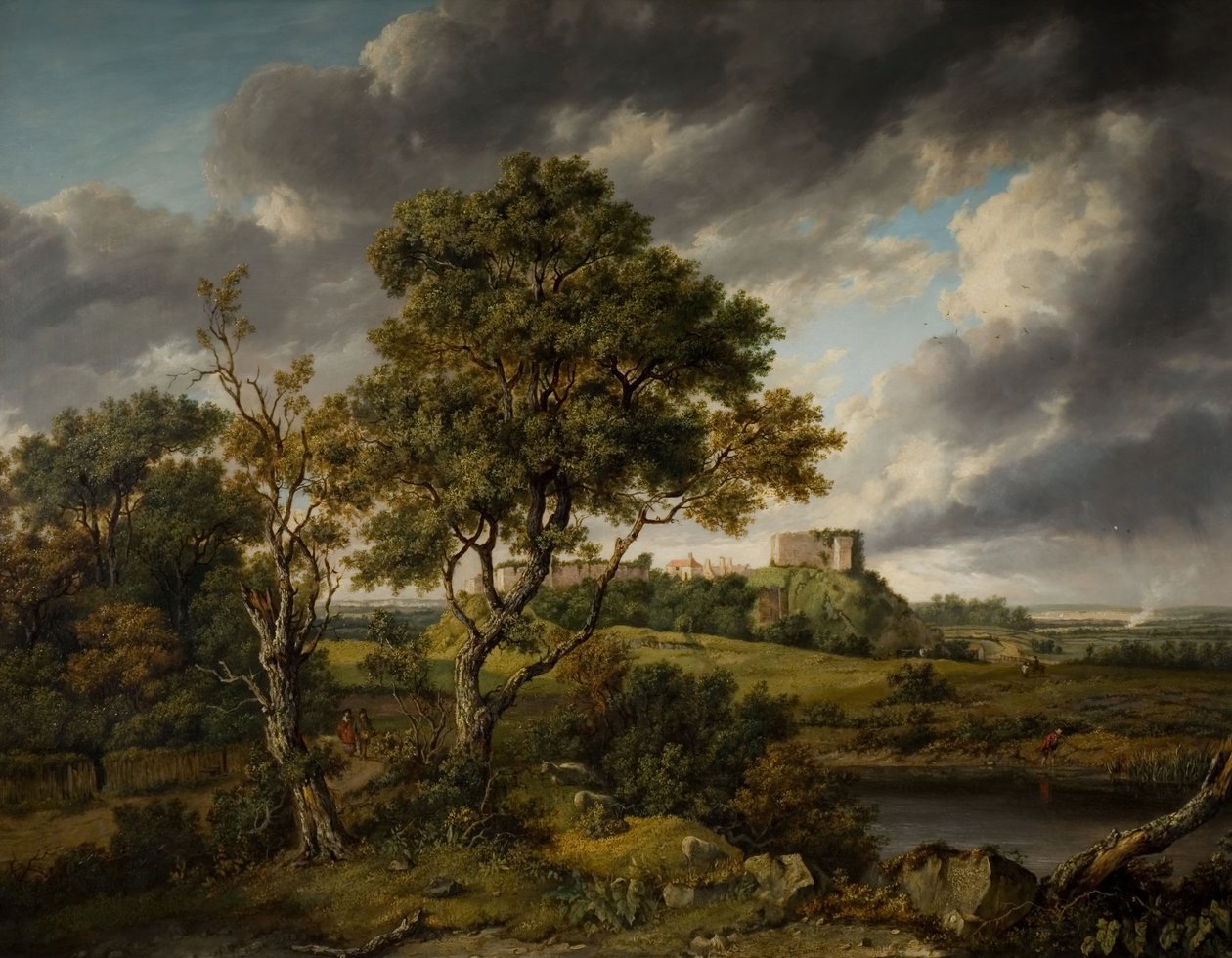 Carisbrooke kastély, Wight-sziget, 1831. alkotó: Patrick Nasmyth