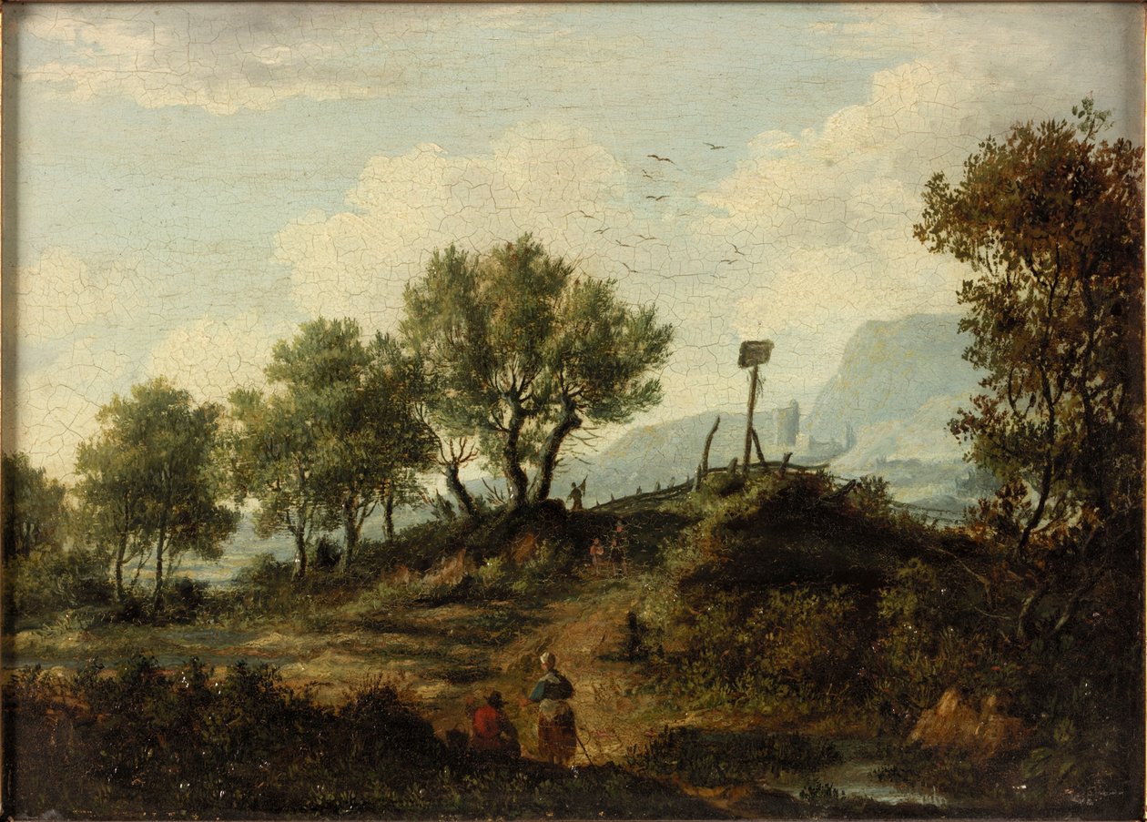 Az Aberuchills (The Loch Aber Hills), 1824 alkotó: Patrick Nasmyth