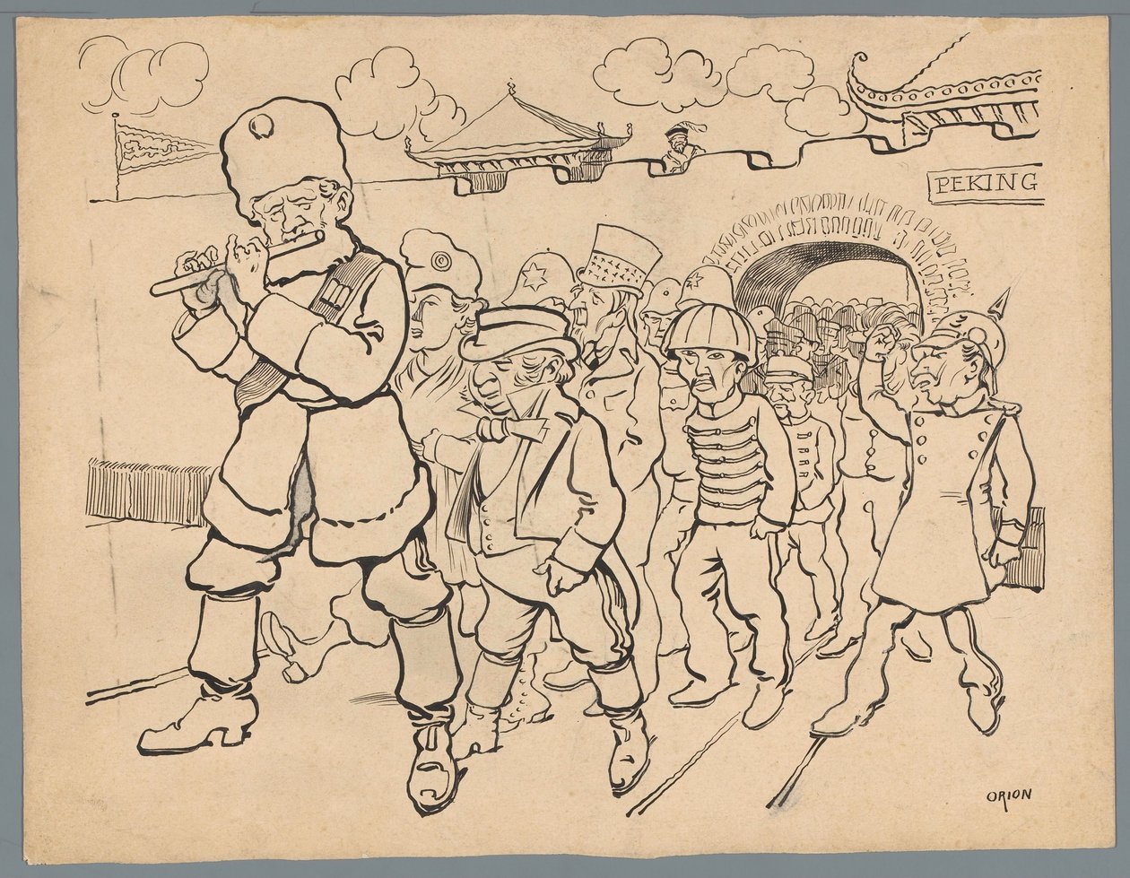 Oroszország elcsábítja az országokat Kínából alkotó: Patricq Kroon (signed by artist)