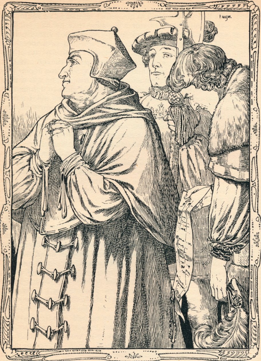 Wolsey bíboros letartóztatása, 1902 alkotó: Patten Wilson