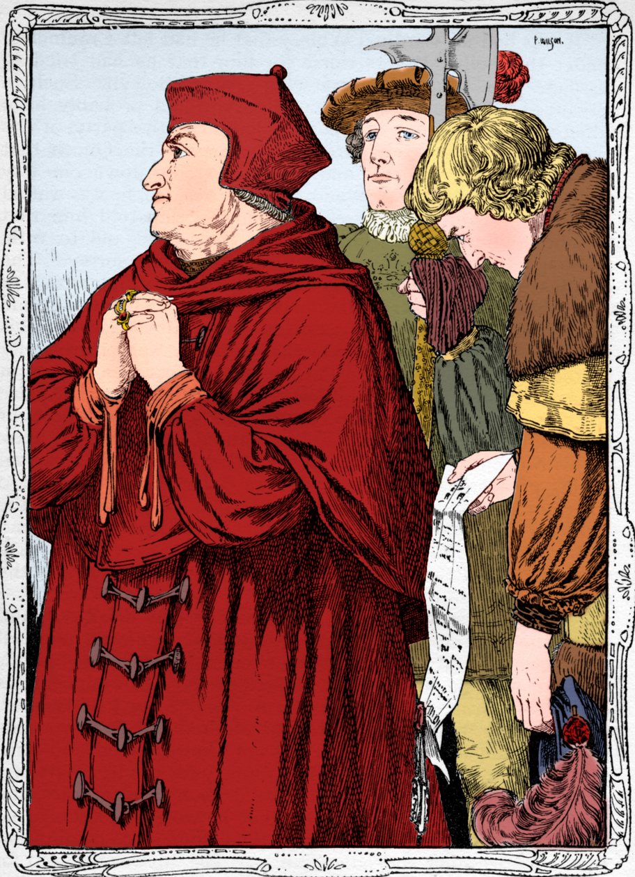 Wolsey bíboros letartóztatása, 1902 alkotó: Patten Wilson