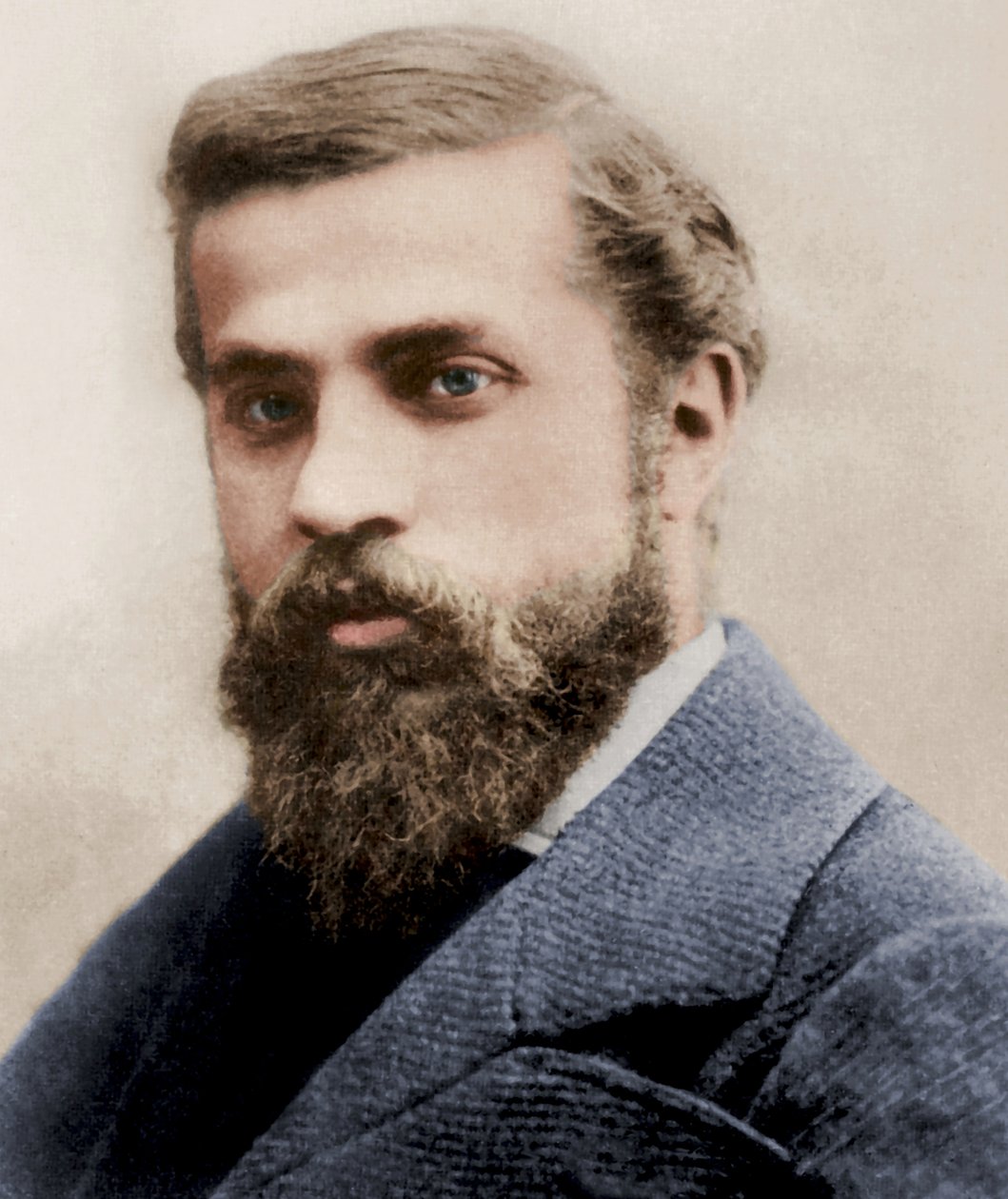 Antoni Gaudi portréja, 1878 körül alkotó: Pau Audouard