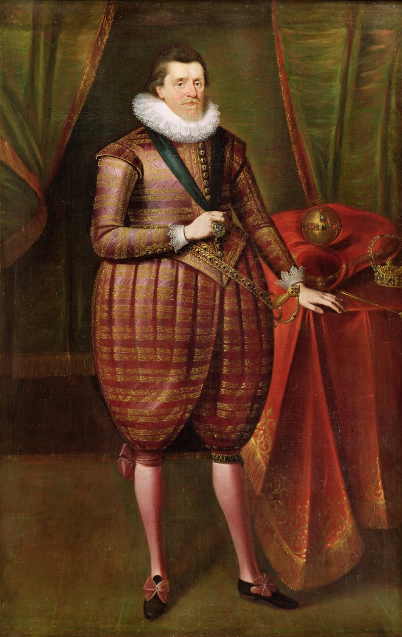 VI. Jakab a skót és I. az angol (1566-1625), 1618 körül alkotó: Paul van Somer