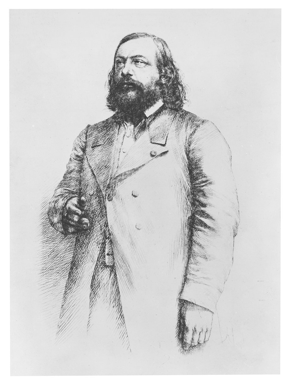 Théophile Gautier, 1864 alkotó: Paul Adolphe Rajon