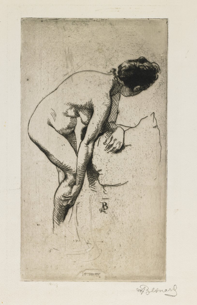 Tanulmány a meztelen női alakról, 1886 alkotó: Paul Albert Besnard