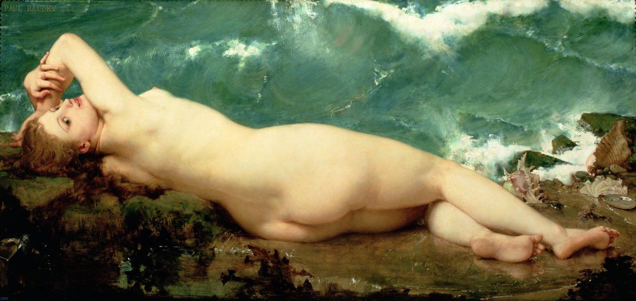 A gyöngy és a hullám, 1862 alkotó: Paul Baudry