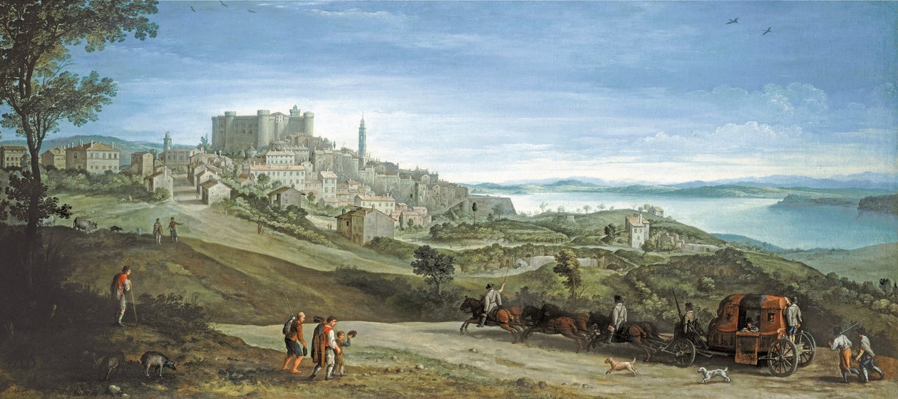 Bracciano látképe alkotó: Paul Brill