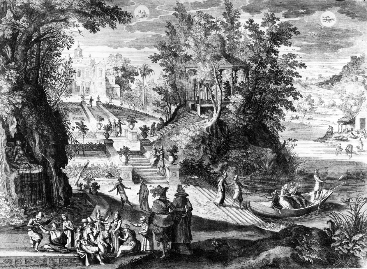 Május június, Aegidius Sadler II. nyomtatványa, 1615 alkotó: Paul Bril