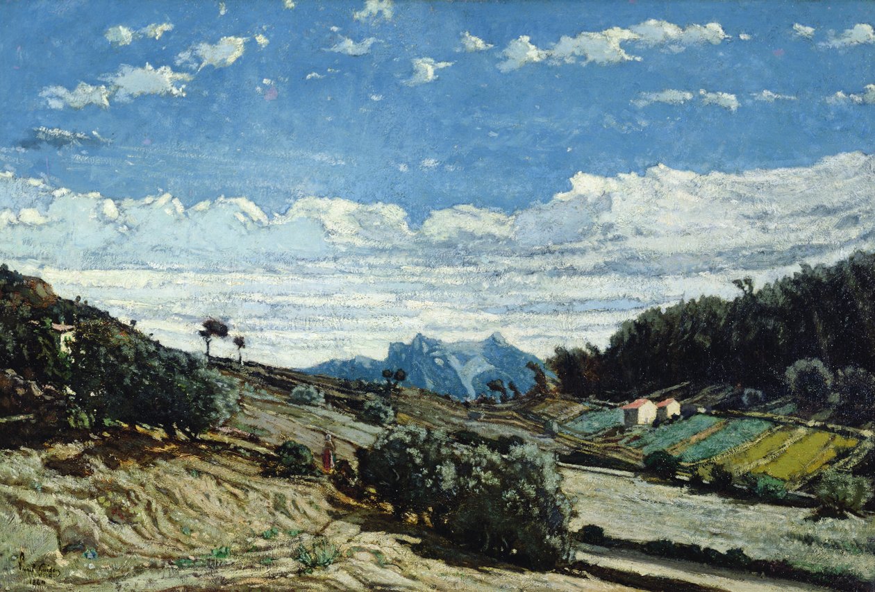Provence-i táj, 1860 alkotó: Paul Camille Guigou