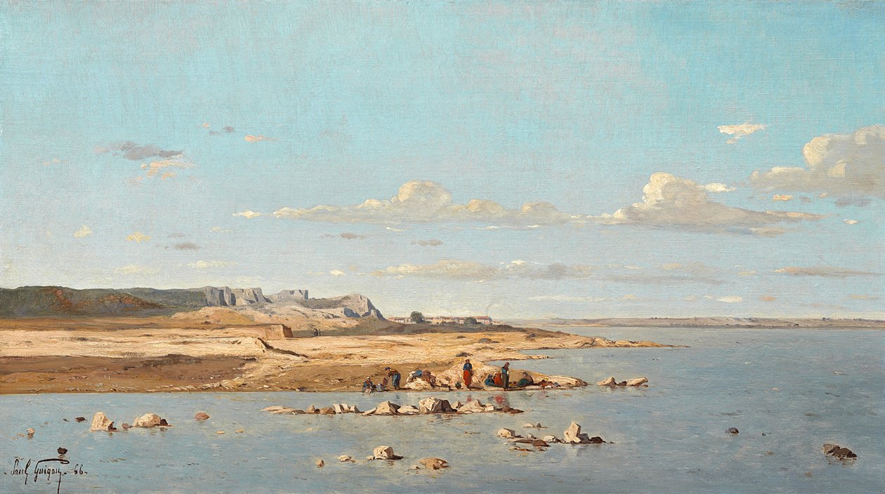 Mosónők a Durance partján, 1866 alkotó: Paul Camille Guigou