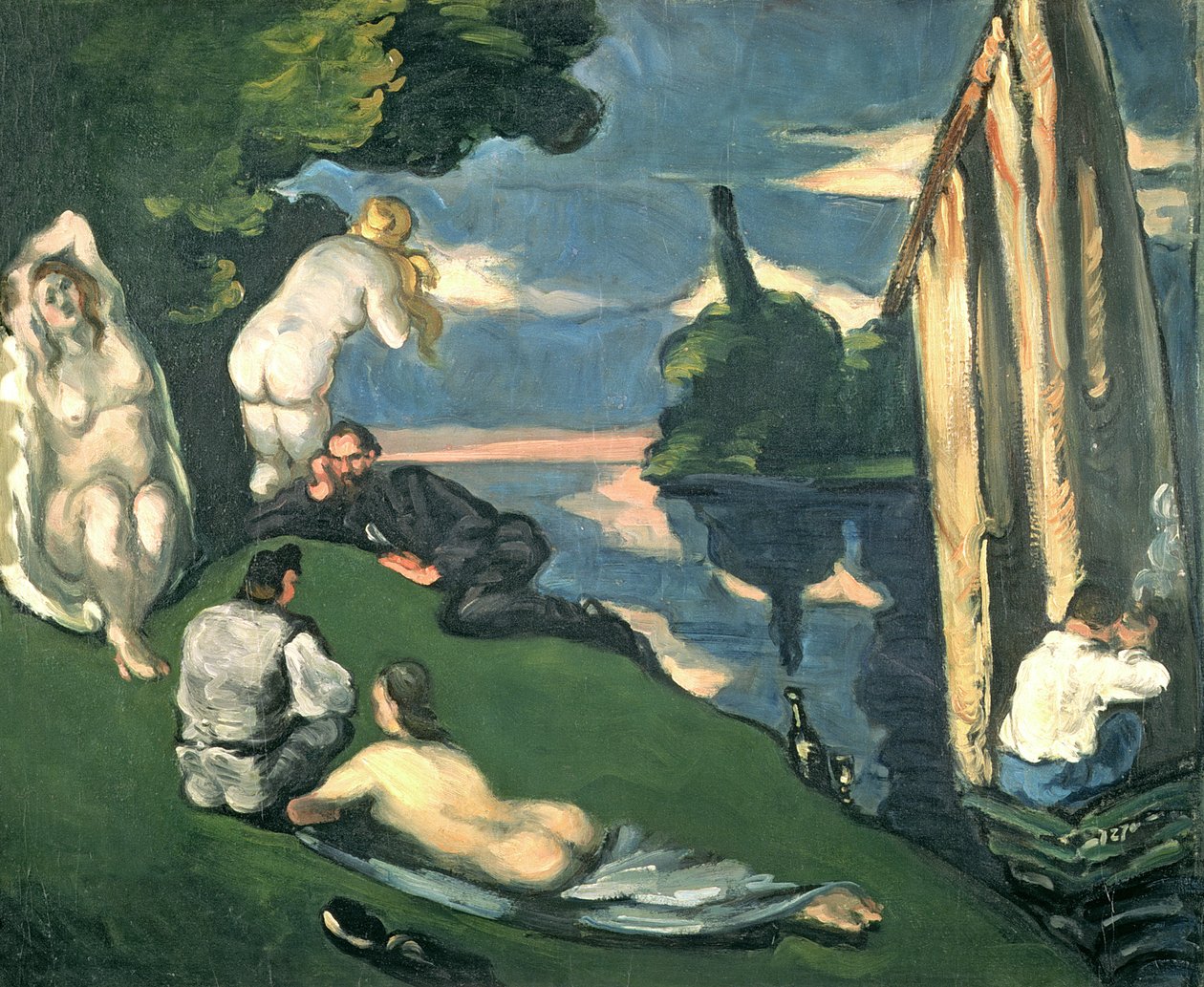 Pásztorál, vagy idill, 1870 alkotó: Paul Cézanne