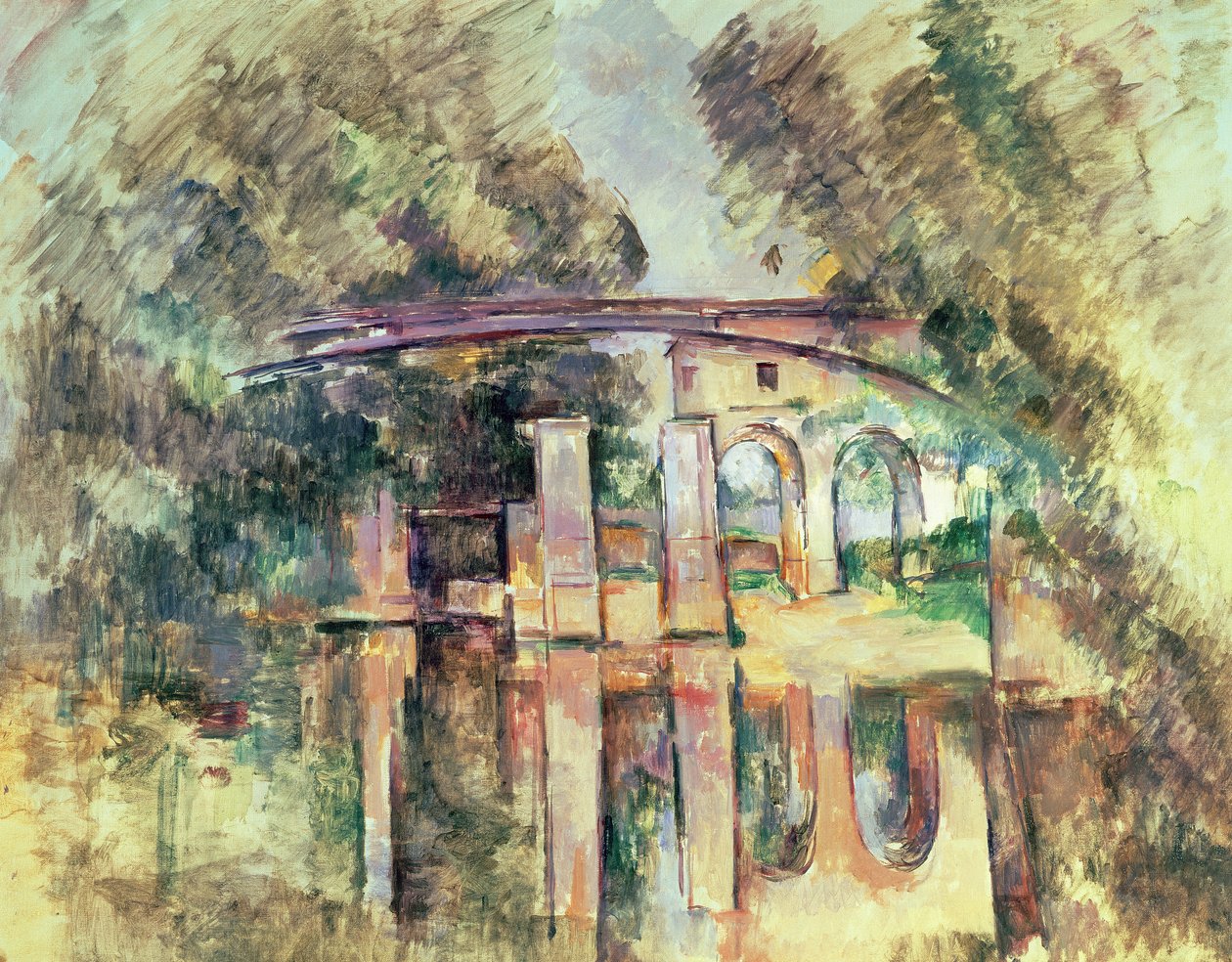 A vízvezeték és a zsilip, 1888-90 körül alkotó: Paul Cézanne