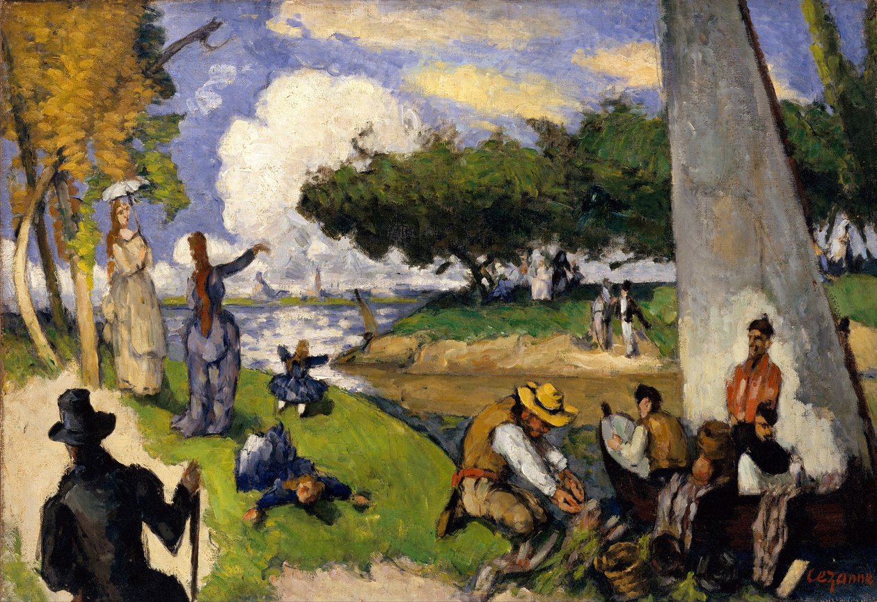 A halászok (Fantasztikus jelenet), 1875 körül alkotó: Paul Cézanne