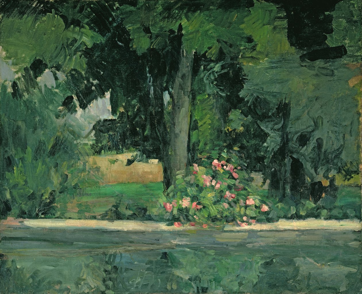 A Jas de Bouffan-i tó, 1873-76 körül alkotó: Paul Cézanne