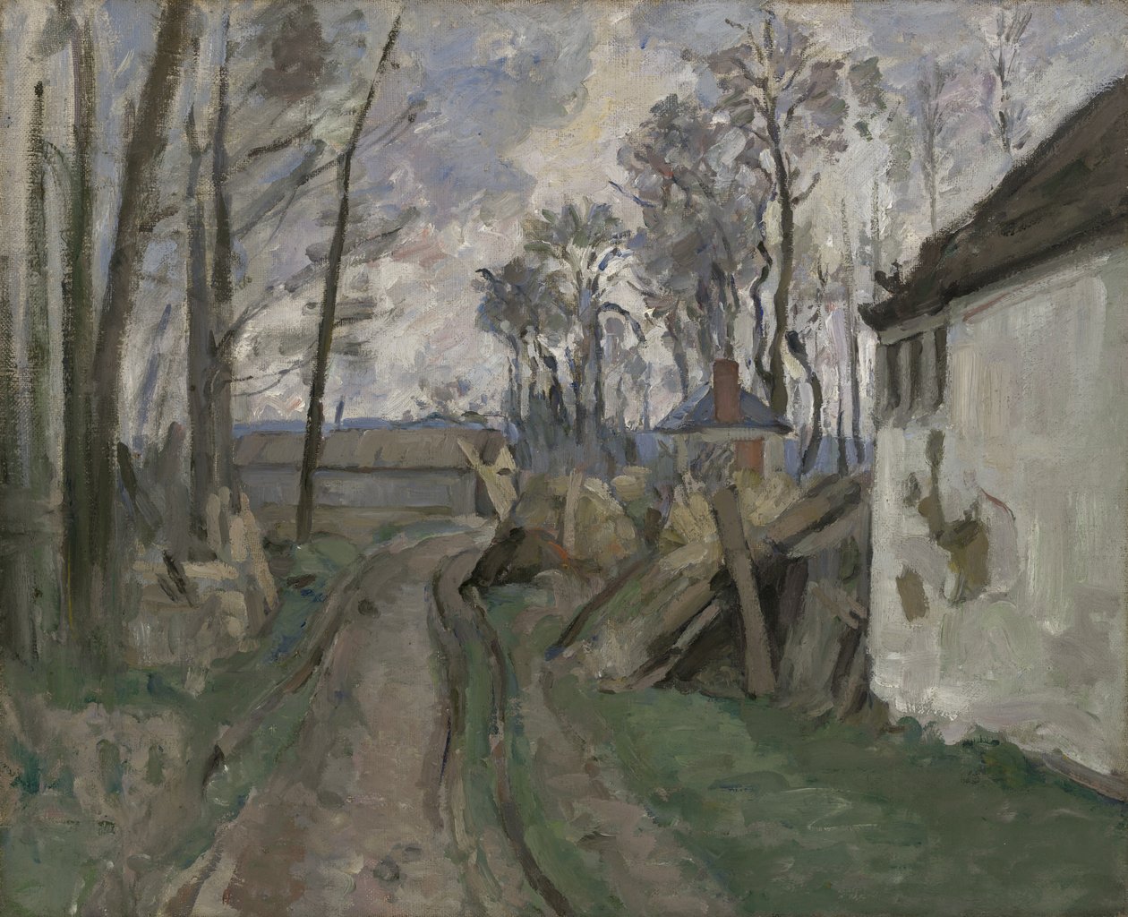 Falusi út Auvers közelében, 1872-73 alkotó: Paul Cézanne