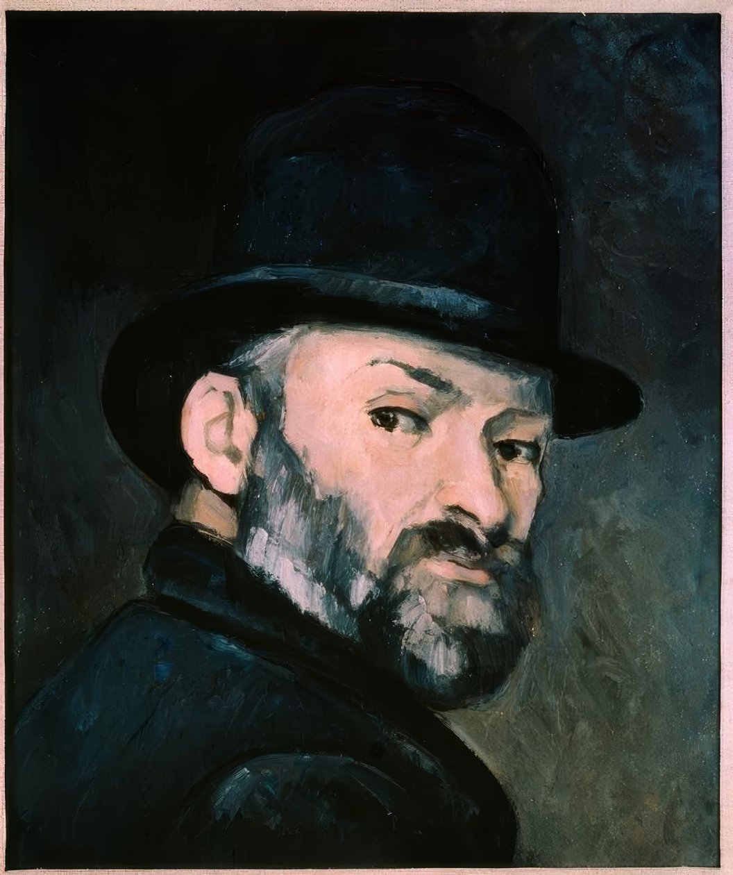 Önarckép kalappal alkotó: Paul Cézanne
