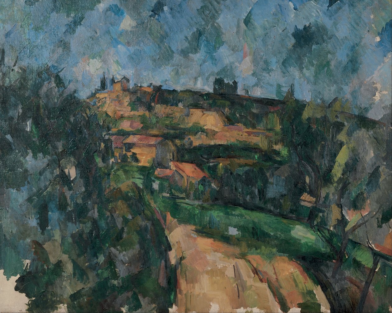 Az út kanyarulata a Chemin Des Lauves tetején alkotó: Paul Cézanne