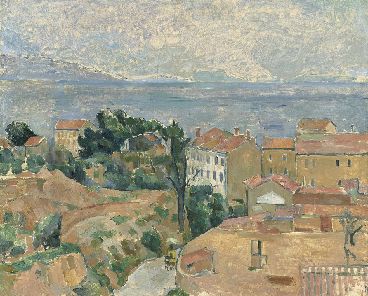 Kilátás a LEstaque területére (Marseille közelében) alkotó: Paul Cézanne