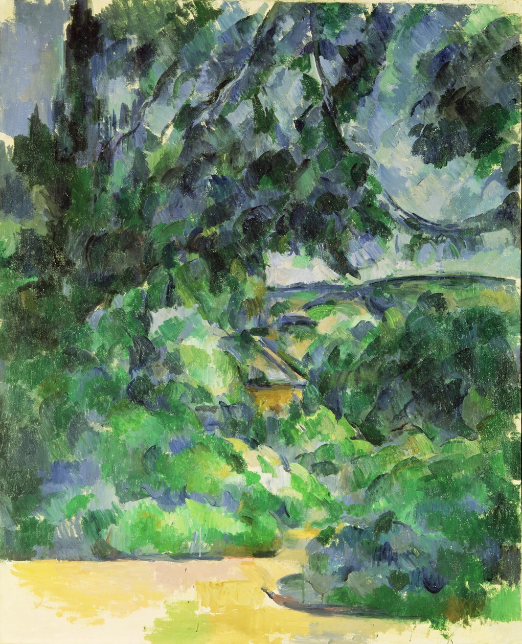Kék táj, 1903 körül alkotó: Paul Cézanne
