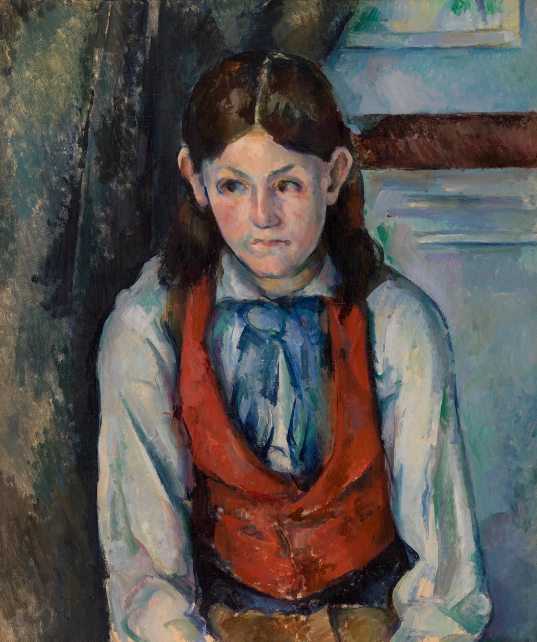Fiú piros mellényben alkotó: Paul Cézanne